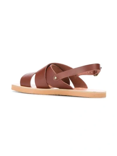 Shop Ancient Greek Sandals Mirtos Sandals In Brown