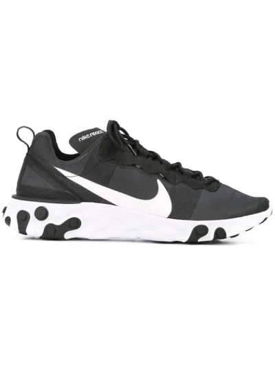 Shop Nike React Element 55 Sneakers In 003 Black White