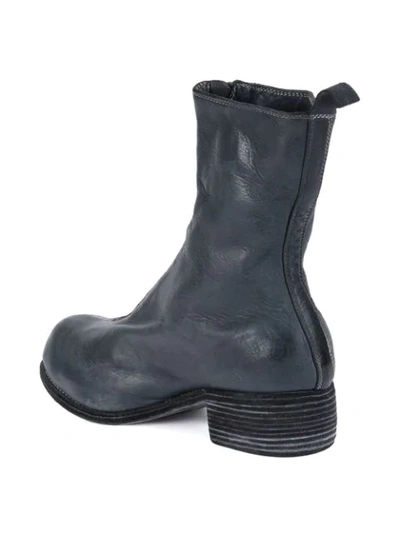 Guidi Zipped Ankle Boots In Black