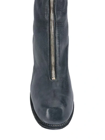Guidi Zipped Ankle Boots In Black