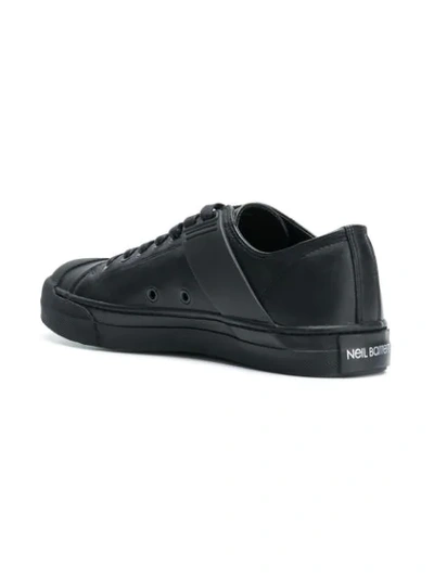 Shop Neil Barrett Rubber Sole Sneakers - Black