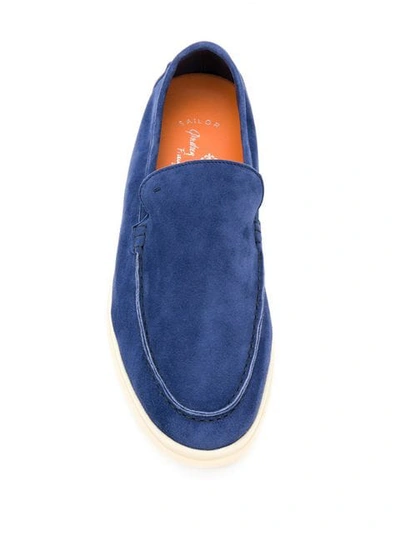 Shop Andrea Ventura Sailor Style Loafers - Blue