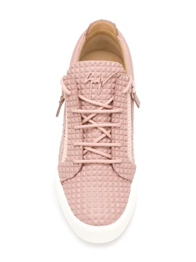 Shop Giuseppe Zanotti Frankie Sneakers In Pink