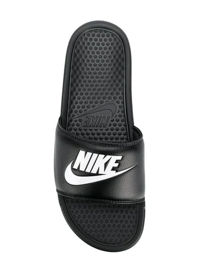 Shop Nike Benassi Slides In Black