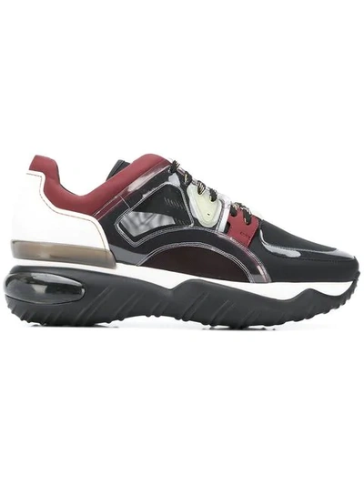 Shop Fendi Translucent Sneakers In Black