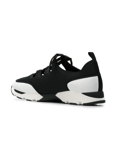Shop Marni Cut-out Detail Sneakers In Black
