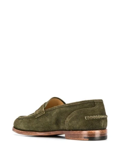Shop Alberto Fasciani Classic Loafers In Green
