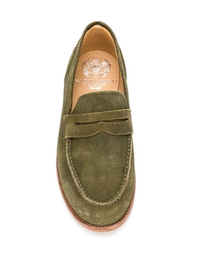Shop Alberto Fasciani Classic Loafers In Green