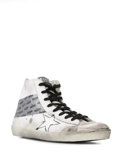 Shop Golden Goose High-top Trainers In White