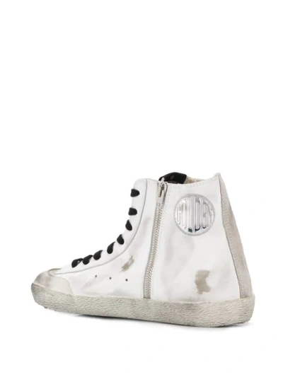 Shop Golden Goose High-top Trainers In White