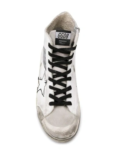 Shop Golden Goose High-top Trainers In White