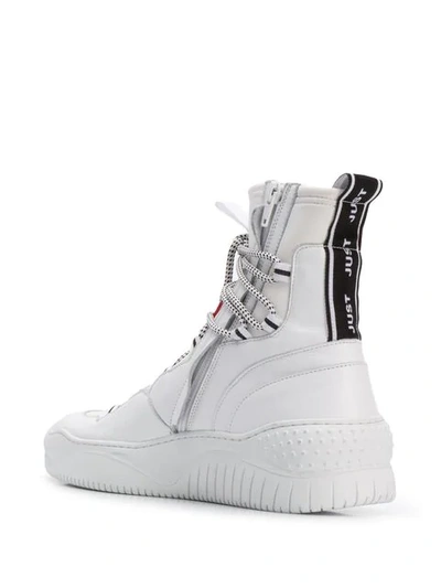 Shop Just Cavalli Hi Top Sock Sneakers In 100