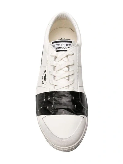 Shop Moa Master Of Arts Playground Tape Detail Sneakers In White