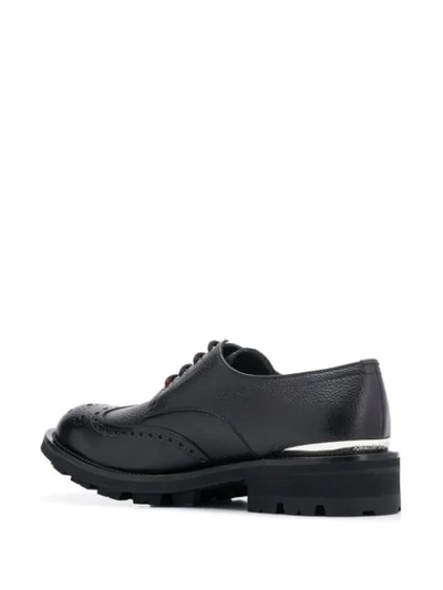 Shop Alexander Mcqueen Chunky Lace-up Brogues In Black