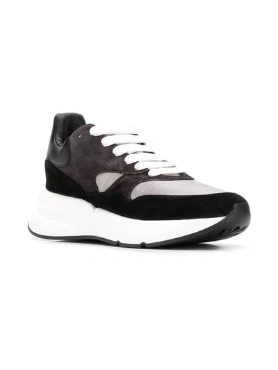 Shop Alexander Mcqueen Oversized Runner Sneakers In Black