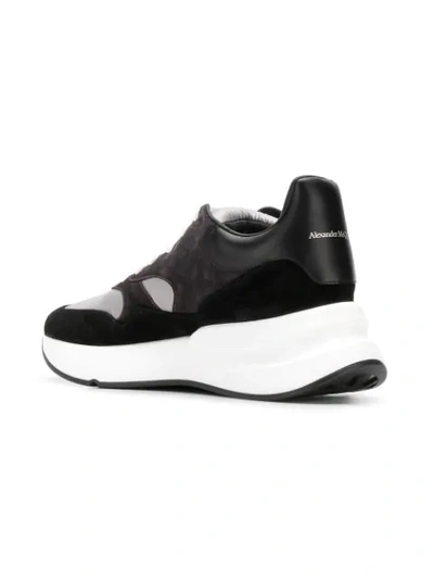 Shop Alexander Mcqueen Oversized Runner Sneakers In Black