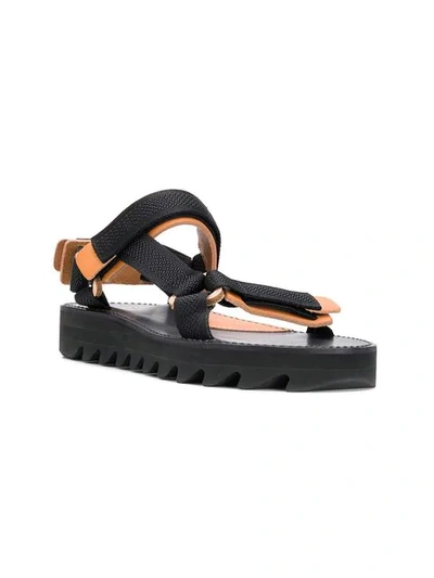 Shop Hender Scheme Touch Strap Sandals In Black