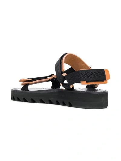Shop Hender Scheme Touch Strap Sandals In Black