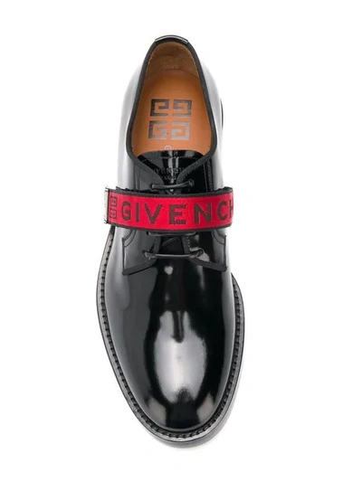 Shop Givenchy Logo Monk Shoes In Black