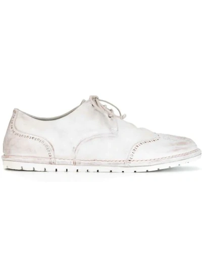 Shop Marsèll Lace Up Brogues - White