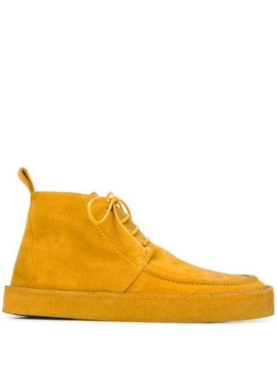 Shop Marsèll Lace-up Boots In Yellow