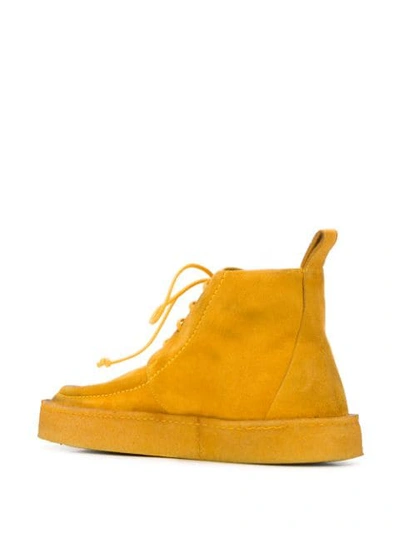 Shop Marsèll Lace-up Boots In Yellow