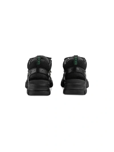 Shop Gucci Flashtrek Sneakers In Black