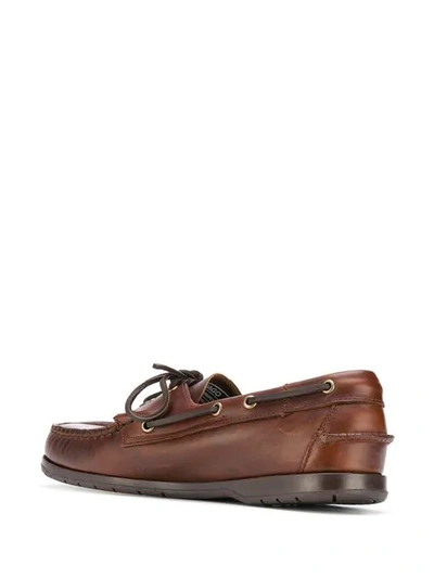 Sebago Schooner Shoe - Brown Fgl Waxy Leather In Brown