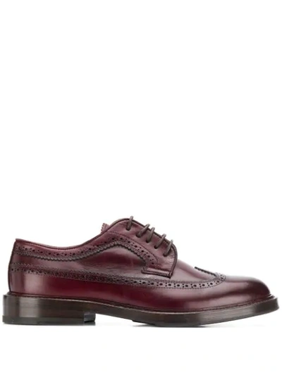 Shop Brunello Cucinelli Longwing Brogues In C6556