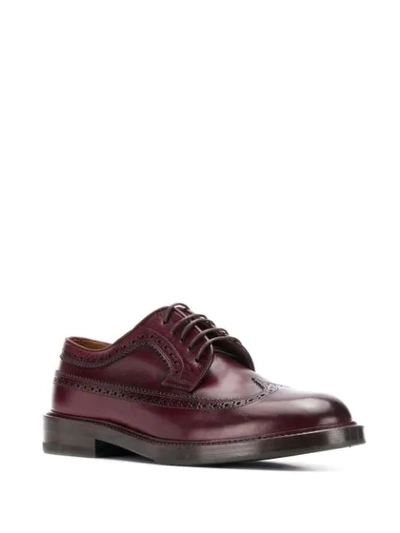 Shop Brunello Cucinelli Longwing Brogues In C6556