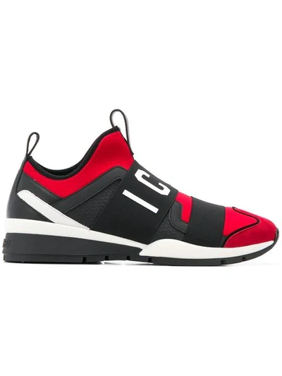 Shop Dsquared2 Icon Logo Sneakers In Red