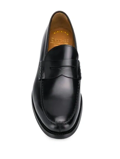 Shop Doucal's Low-heel Loafers In Black