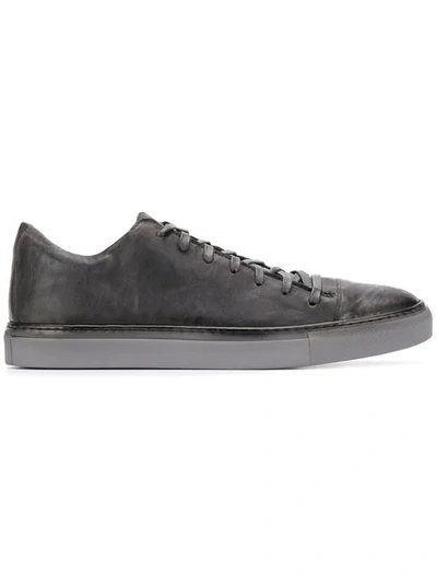 Shop John Varvatos Flat Lace-up Sneakers In Grey
