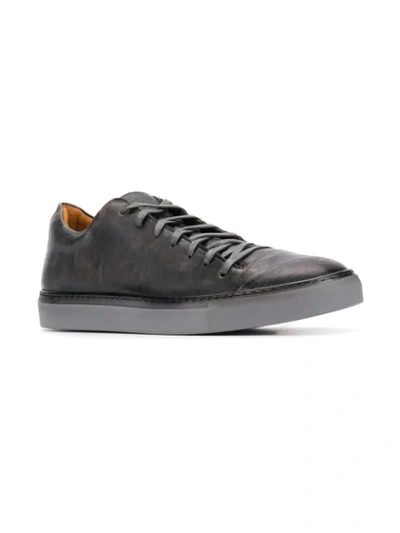 Shop John Varvatos Flat Lace-up Sneakers In Grey