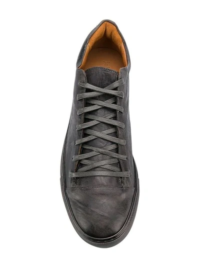 Shop John Varvatos Flat Lace-up Sneakers In Grey