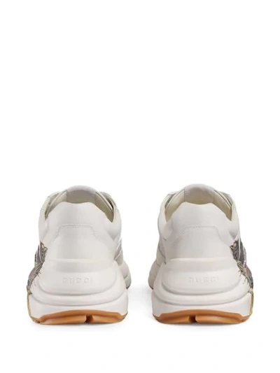 Shop Gucci 'rhyton' Sneakers In White