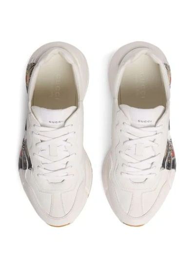 Shop Gucci 'rhyton' Sneakers In White