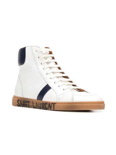 Shop Saint Laurent Joe Hi-tops In White