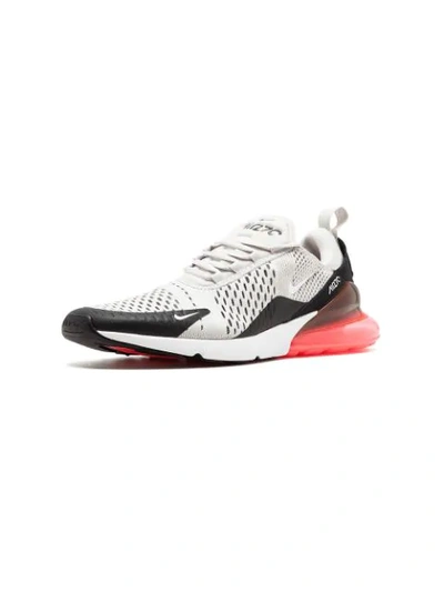 Shop Nike Air Max 270 Sneakers In Black/light Bone-hot Punch