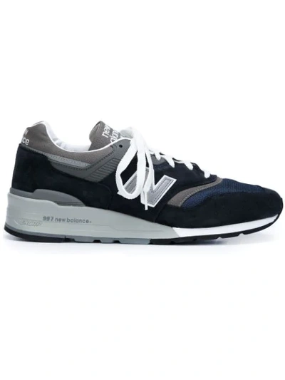 Shop New Balance '997 Heritage' Sneakers In Blue
