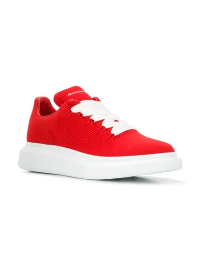 Shop Alexander Mcqueen Lace-up Sneakers In Red