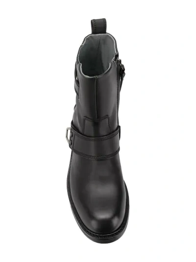 Shop Diesel Boots With Wraparound Fastening In Black