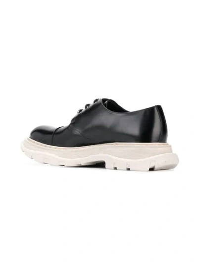 ALEXANDER MCQUEEN CHUNKY SOLE DERBY SHOES - 黑色