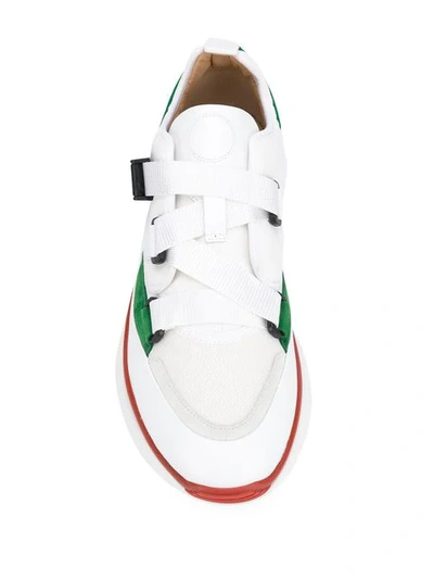 CHLOÉ SONNIE MID-TOP SNEAKERS - 白色