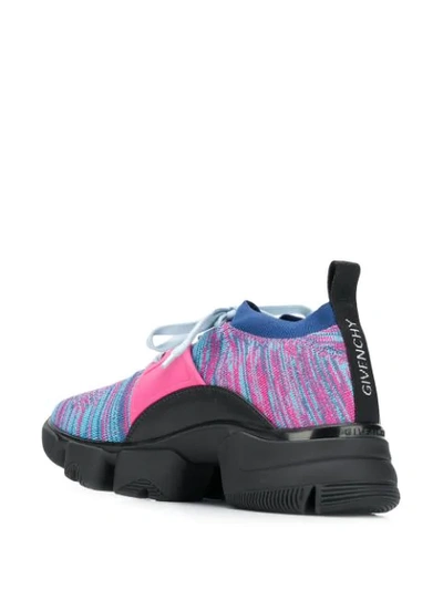 Shop Givenchy Jaw Knitted Sneakers - Pink