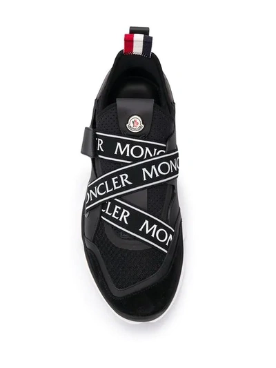 Shop Moncler Low Top Sneakers In Black