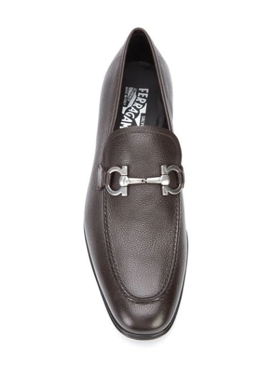 Shop Ferragamo Salvatore  Hickory Loafers - Black