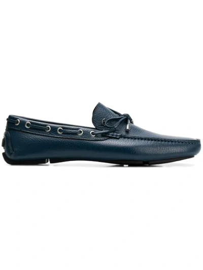 Shop Just Cavalli Classic Loafers In Blue