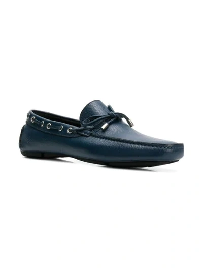 Shop Just Cavalli Classic Loafers In Blue