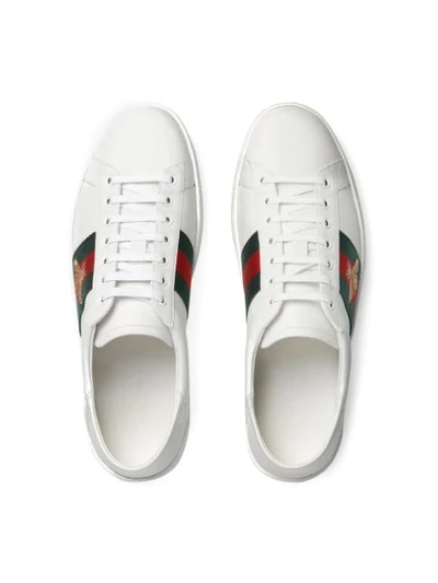 Shop Gucci Ace Sneaker In 9067 White